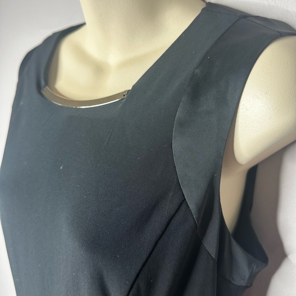 Dressbarn Black Halter Sheath Dress with built in shape ware